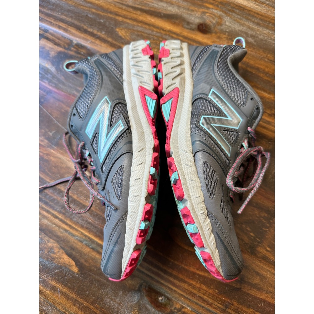 New Balance 412 v3 Tech Ride Trail Running Shoes Grey Pink Teal Womens 9.5 or M8 - Picture 12 of 14